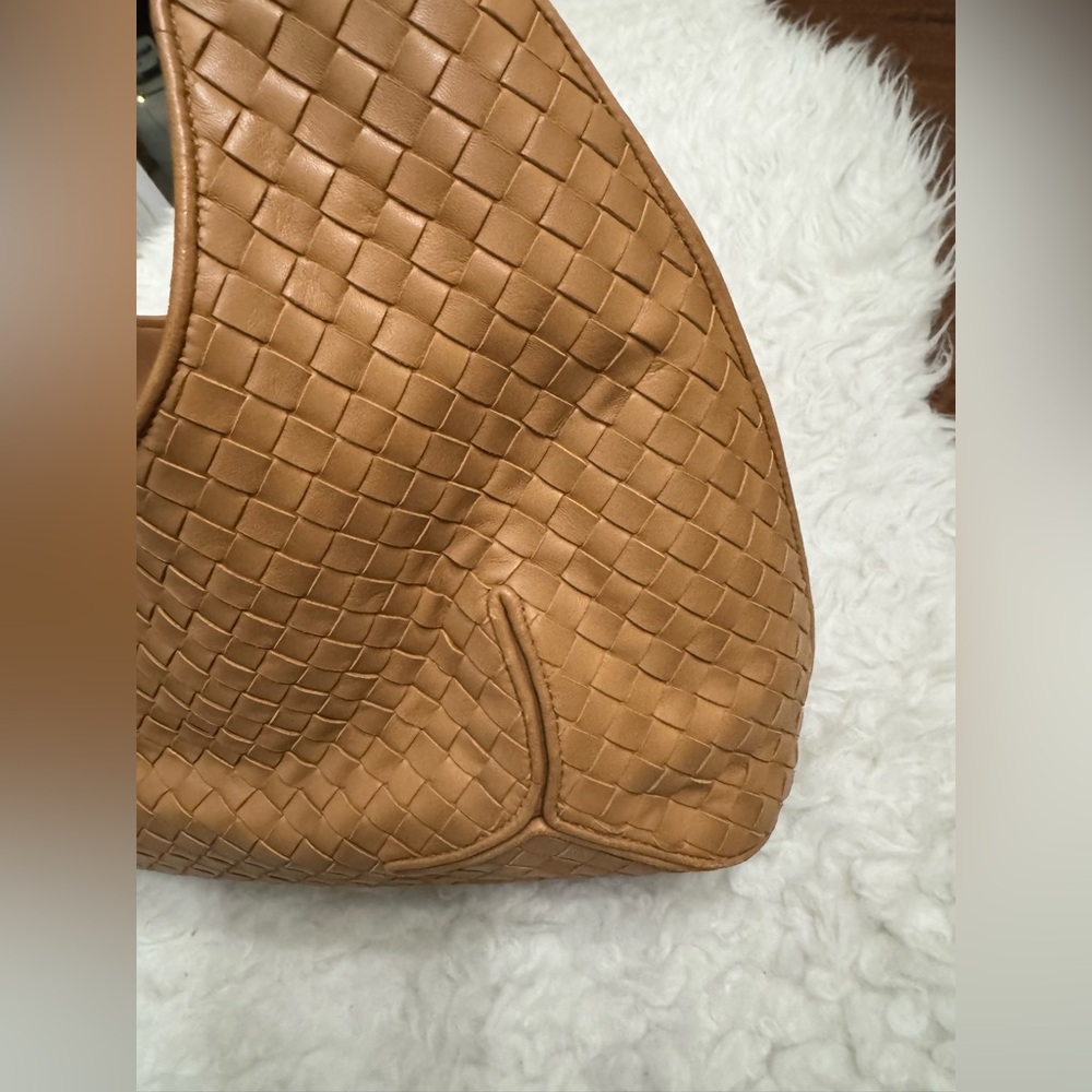 Bottega Veneta Tan Woven Hobo Bag - Picture 7 of 16